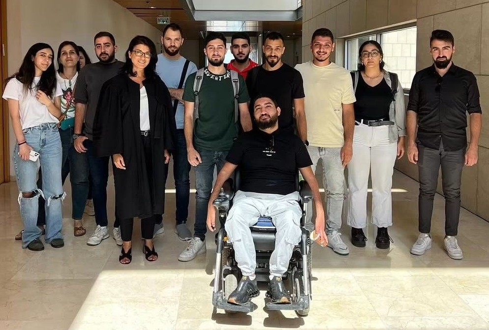 Palestinski studenti sa Univerziteta u Haifi sa Sosan Zaher